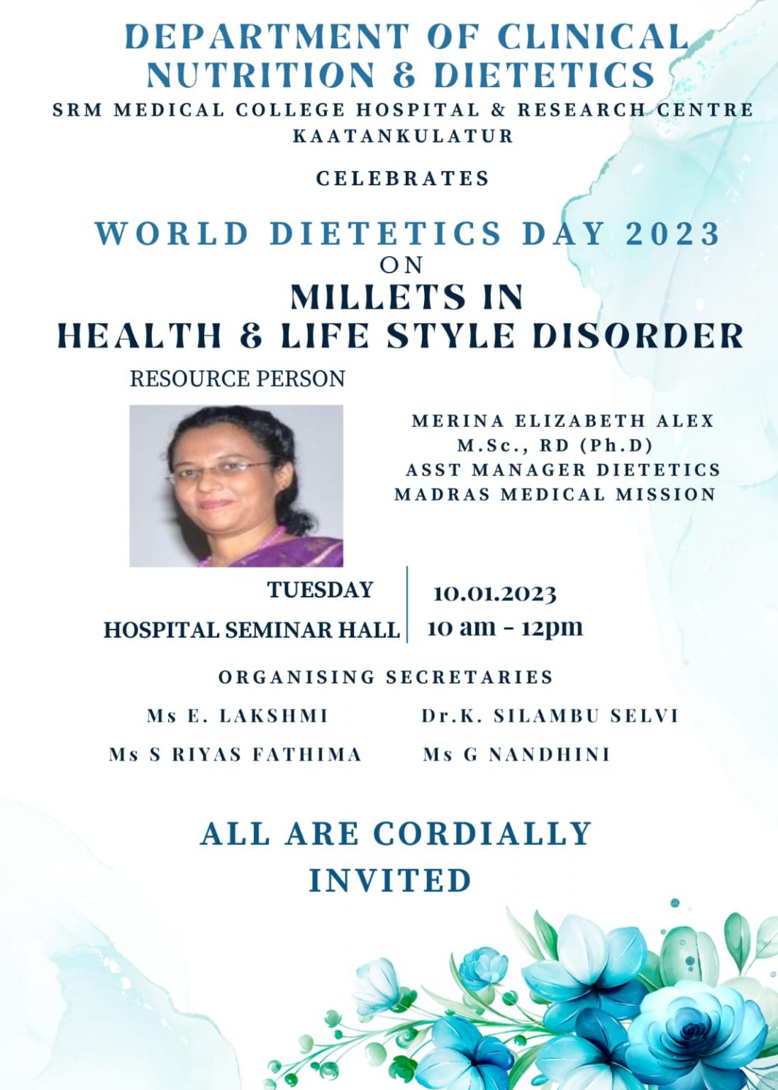 World Dietetics Day SRM Medical College Hospital and Research Centre